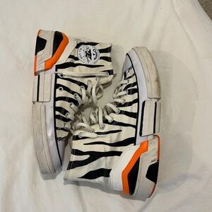 Converse Zebra Print High Tops